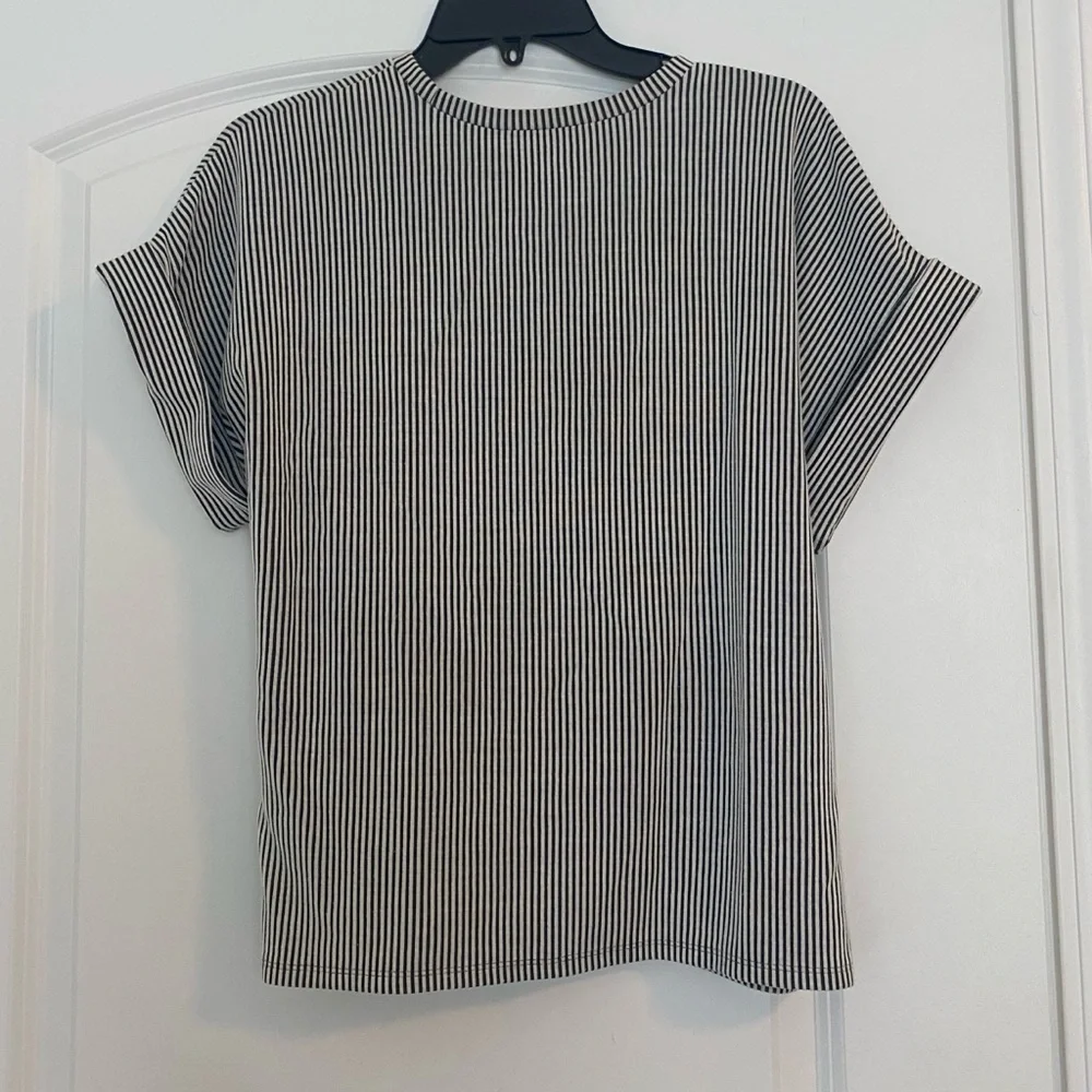 Express | Tops | Express Monochrome Striped Top | Poshmark